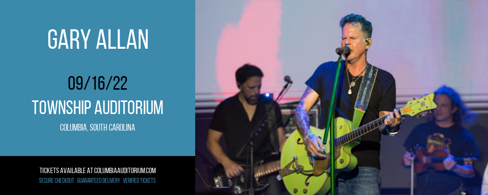 Gary Allan at Township Auditorium tickets Gary Allan at Township Auditorium