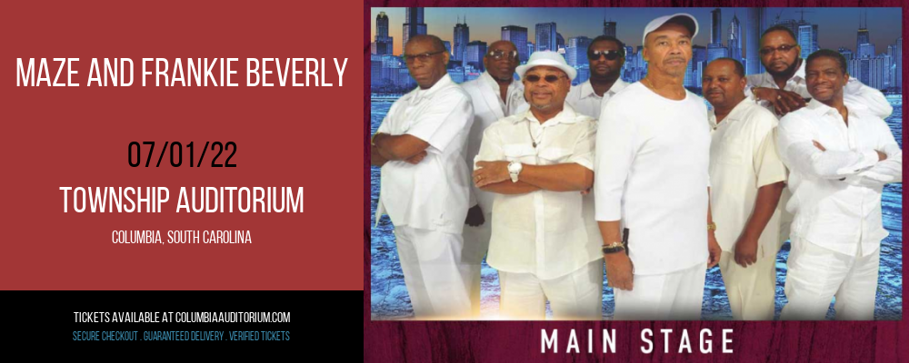 Maze and Frankie Beverly at Township Auditorium tickets Maze and Frankie Beverly at Township Auditorium