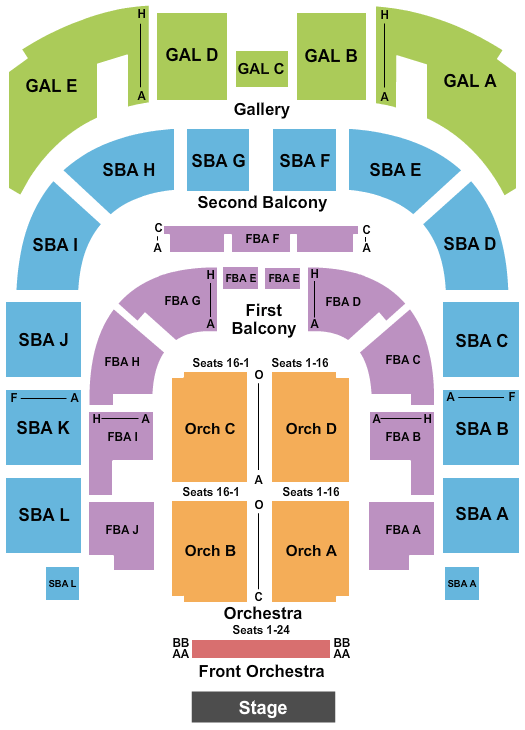 Township Auditorium Seating Chart